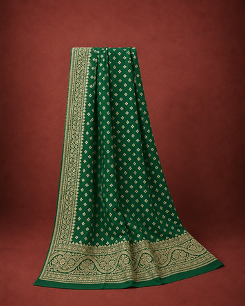 Forest kaddi silk saree