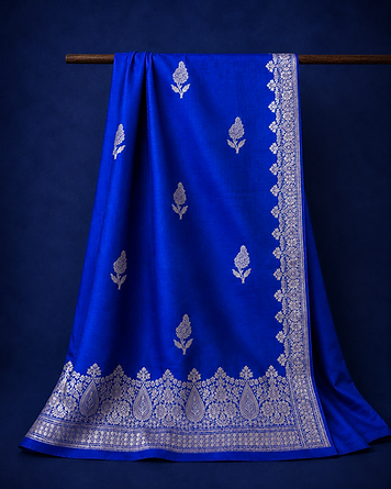 Sapphire munga silk saree