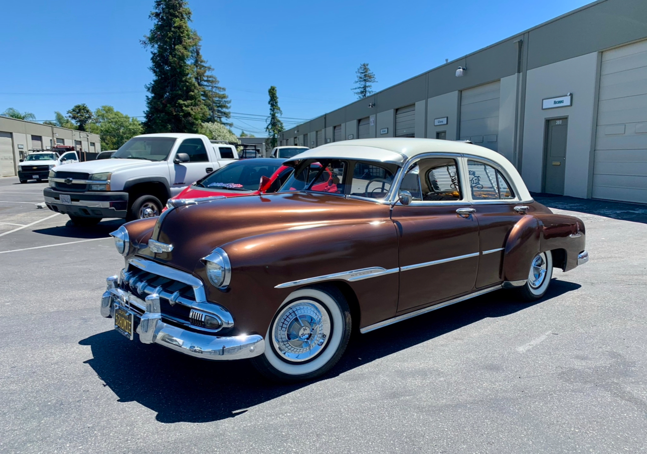 Two-tone vintage Chevrolet sedan
