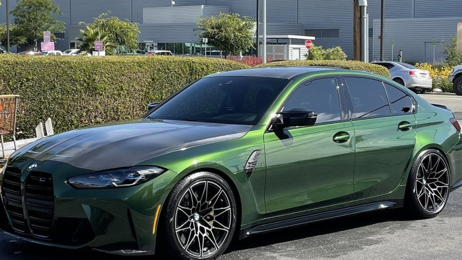 Dark green BMW M3
