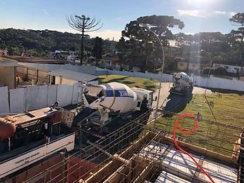 Concretagem da laje