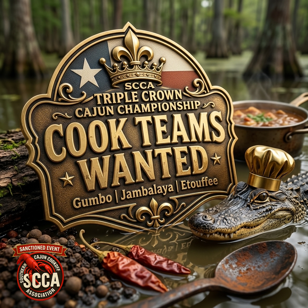3rd Annual SCCA Triple Crown Cajun Championship cook teams wanted