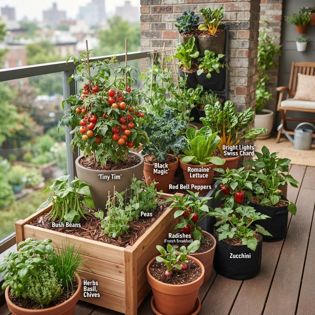 10 Best Vegetables for Small Space Gardening