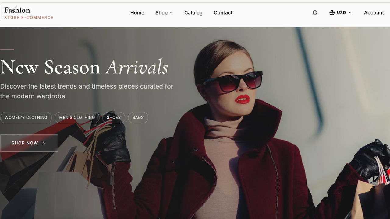 Fashion E-Commerce - The Complete 2 in 1 Template template preview