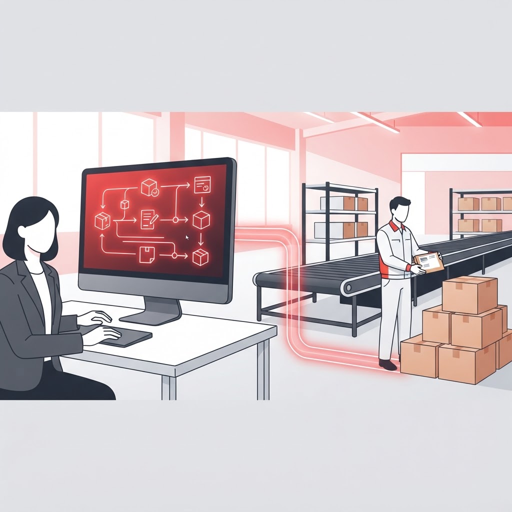 ECバックヤード効率化はツール選びから始めない 受注から出荷までの業務を分解する方法のイメージ図