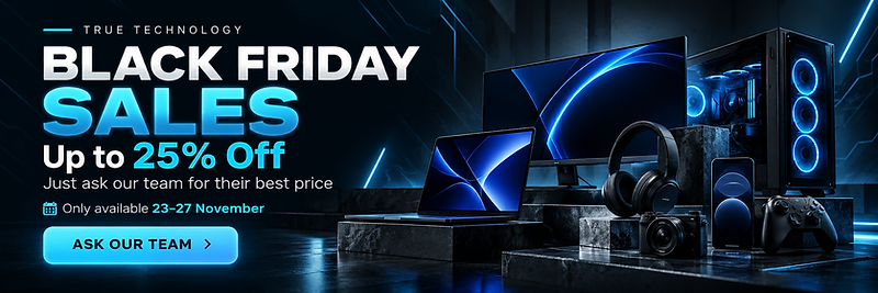 Black Friday Sales — up to 25% off, only available 23 to 27 November.