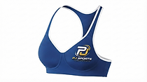 Sports Bra — Blue & White