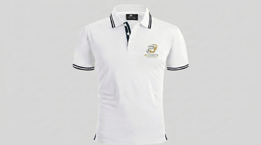 Polo Shirt — White / Navy