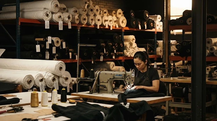 PJ Sports manufacturing facility — fabric engineering