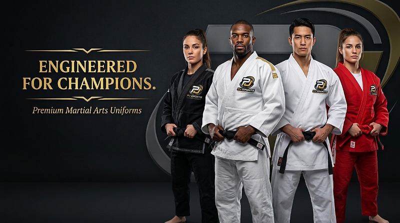 PJ Sportswears martial arts uniforms and sportswear manufacturing showcase