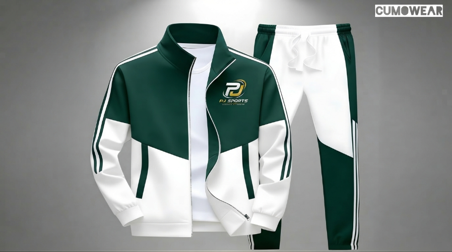 Tracksuit — Forest Green & White