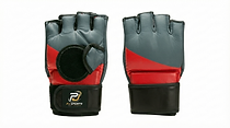 MMA Gloves — Grey & Red