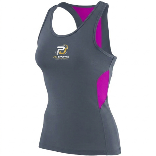 Singlet — Grey & Magenta
