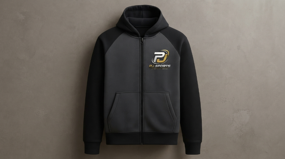 Hoodie — Grey & Black