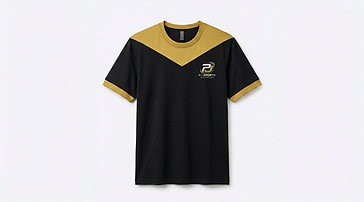 PJ Sports T-Shirt - Black & Gold