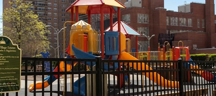 Children's playground at Trump Village Estates