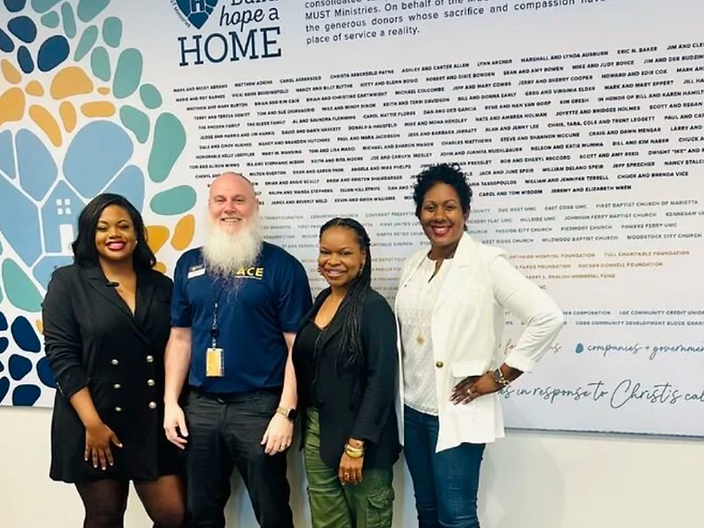 Nicole M. Jones with community partners