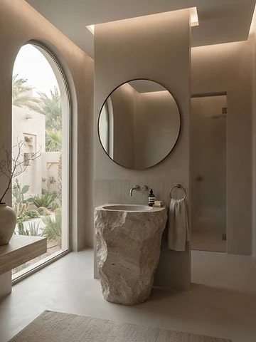 Bathrooms finished in premium microcement