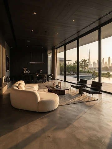 Floors finished in premium microcement