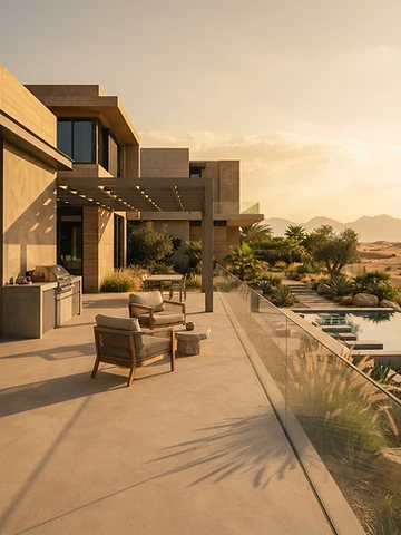 Outdoor Areas finished in premium microcement