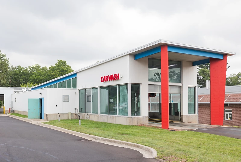 Millennium Auto Wash building exterior in Grand Rapids
