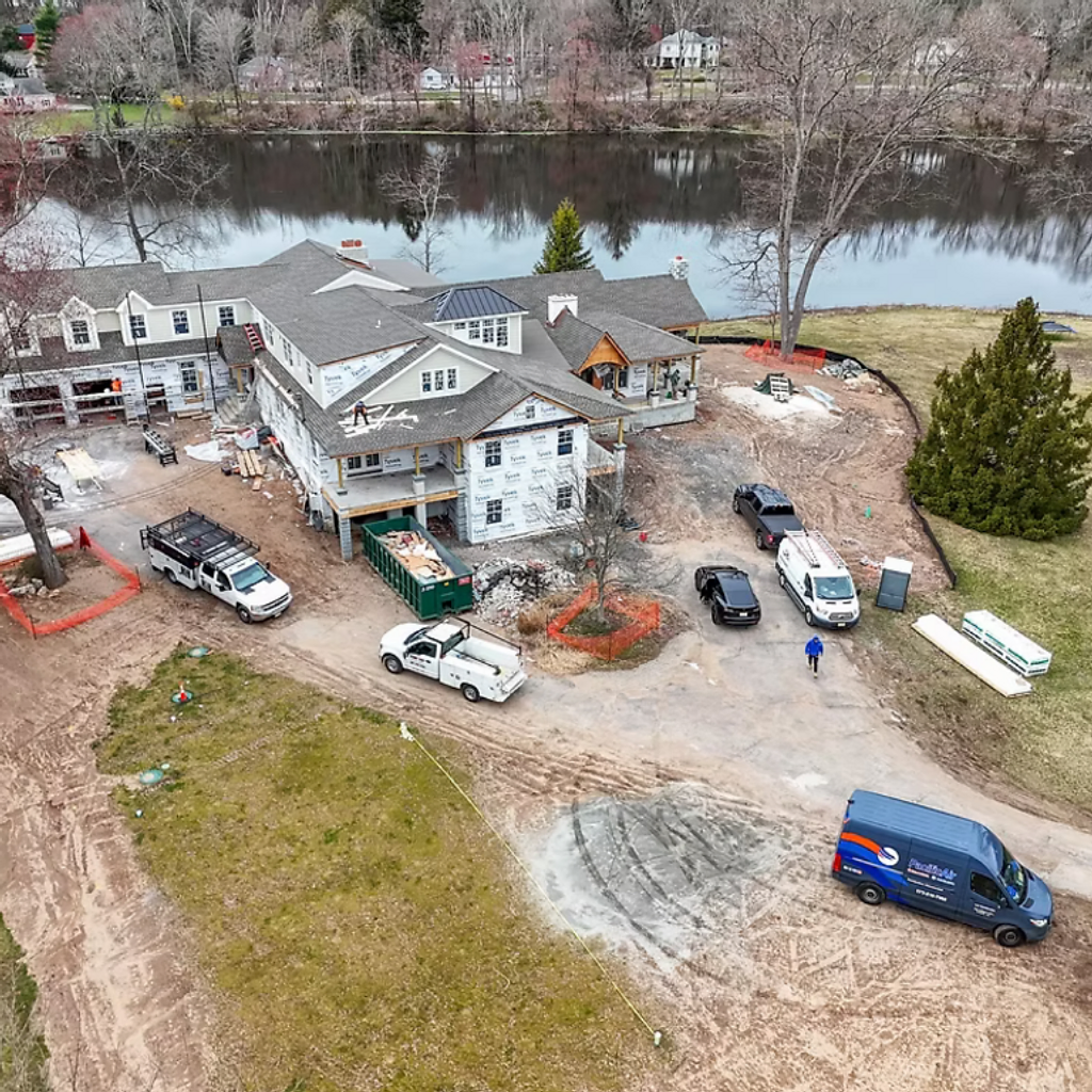Pacific Air HVAC service van on site at a North Jersey project