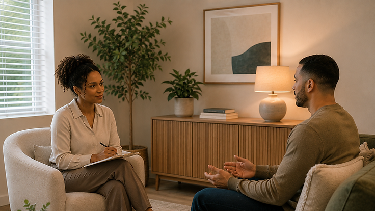Compassionate therapy session at Relevance Recovery