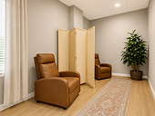 Relevance Recovery private lounge and waiting area