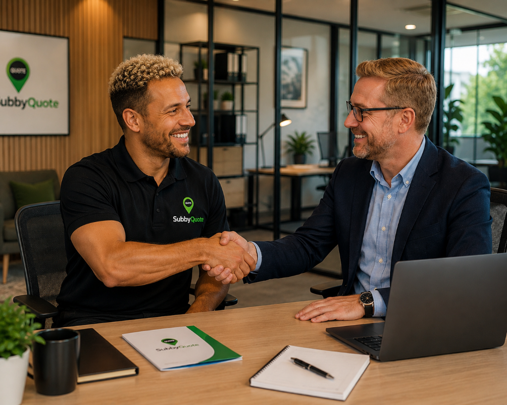 SubbyQuote partner handshake