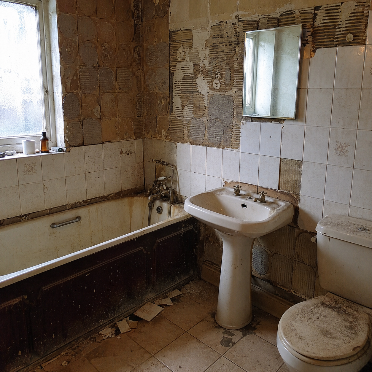 Full bathroom refit in my investment refurb house