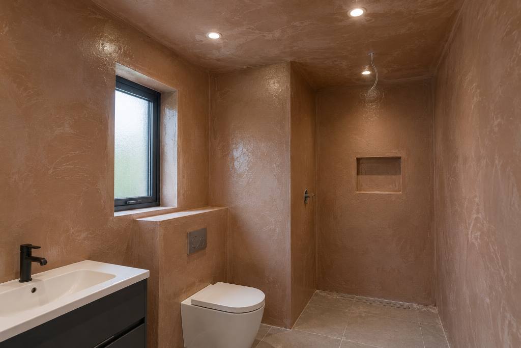 Bathroom — polished Venetian plaster