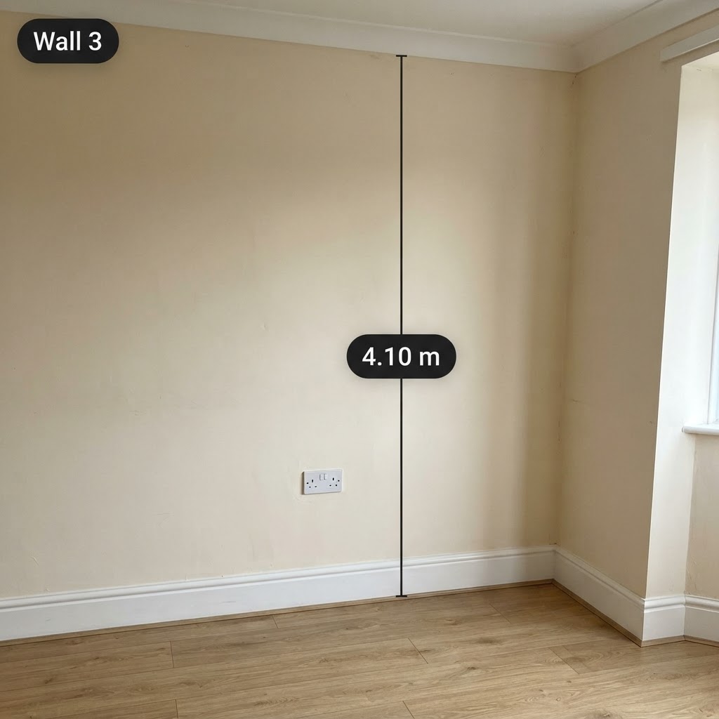 Wall 3 measurement sent by the customer