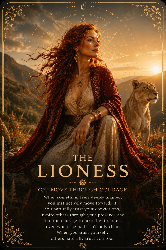 The Lioness oracle card