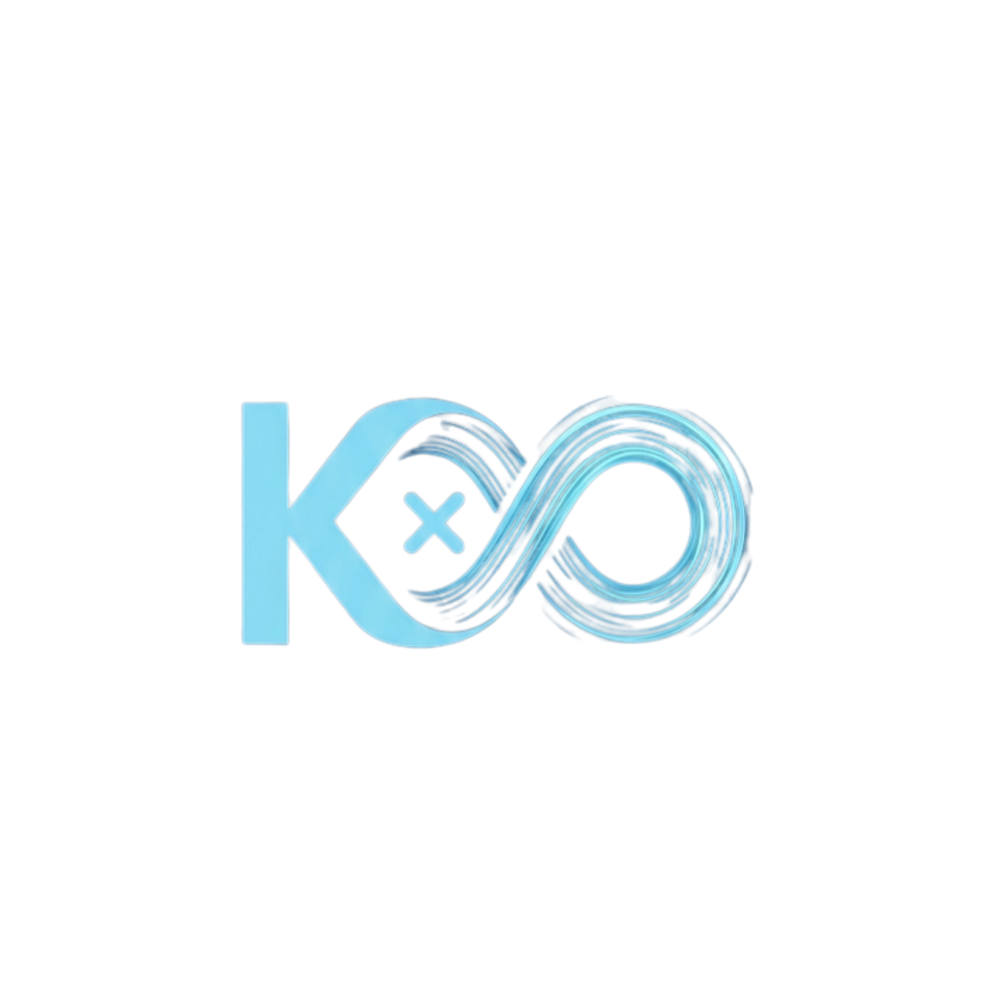 Variant A — cyan K + infinity