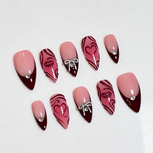 Amour — Burgundy Lip Art