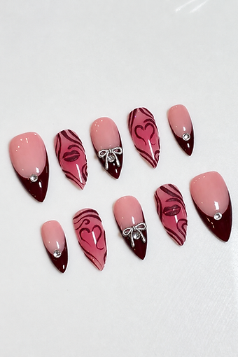 Amour — Burgundy Lip Art
