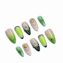 Fern — Ombré Bloom & Gold Charms