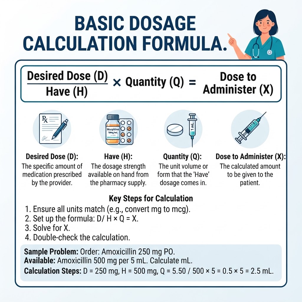 Basic Dosage Calculation Formula