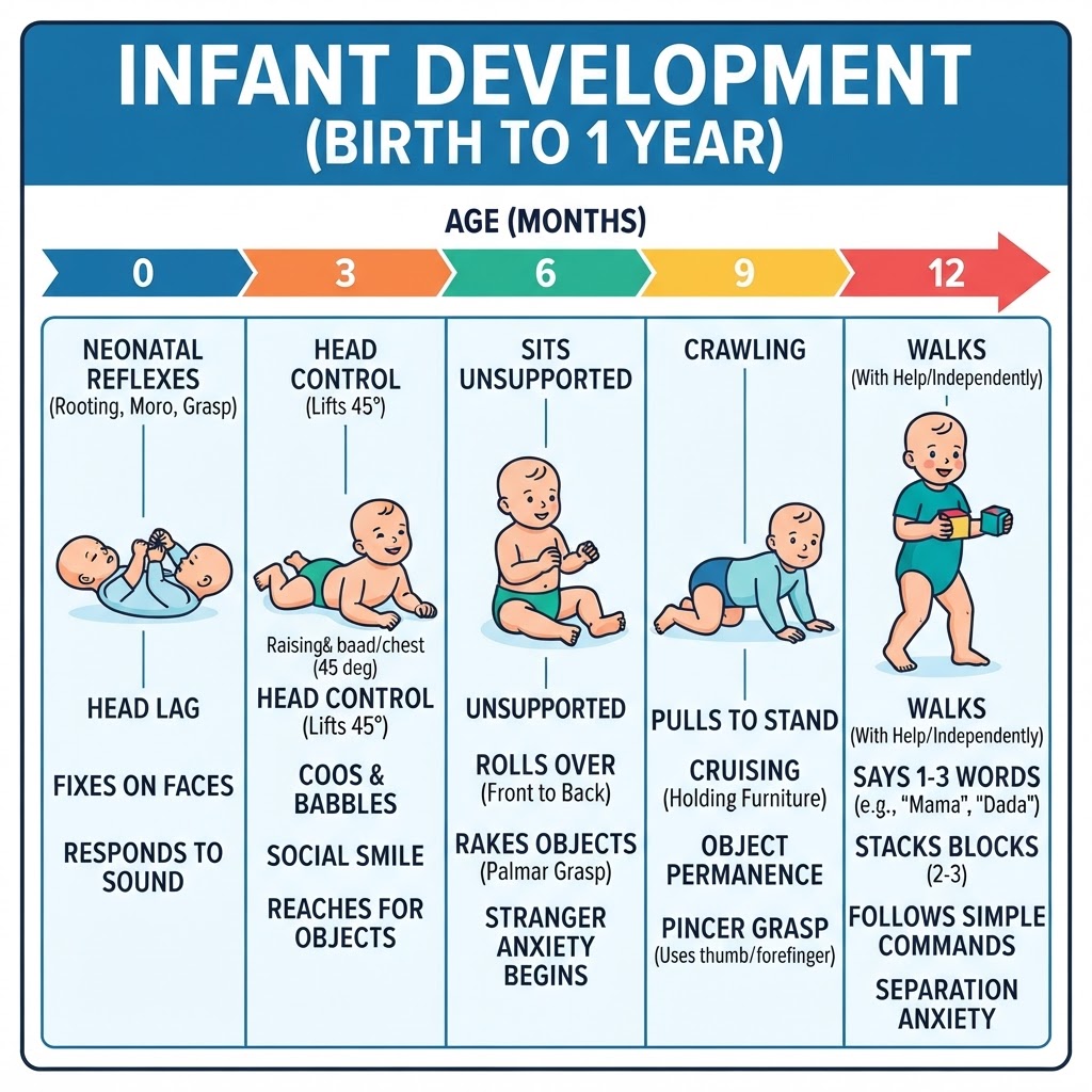 Infant Development (Birth to 1 Year)