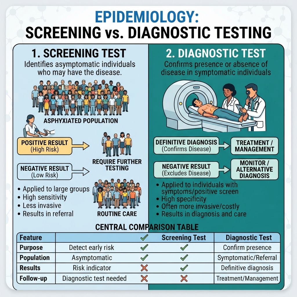 Screening vs. Diagnostic Testing