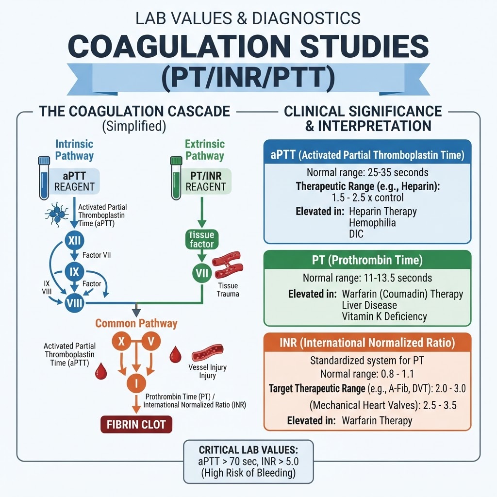Coagulation Studies (PT/INR/PTT)