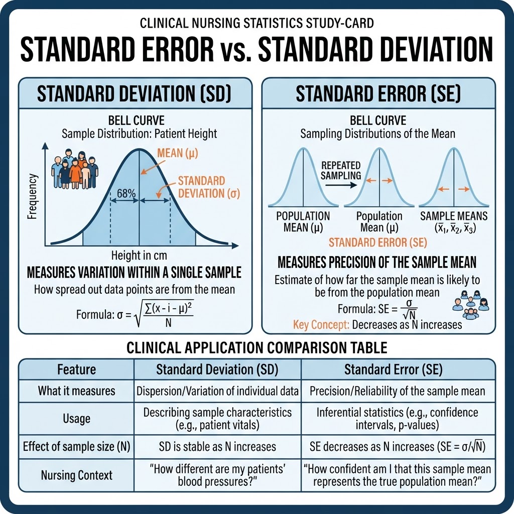 Standard Error vs Standard Deviation