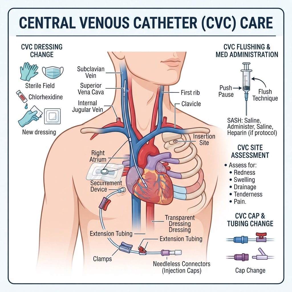 Central Venous Catheter (CVC) Care