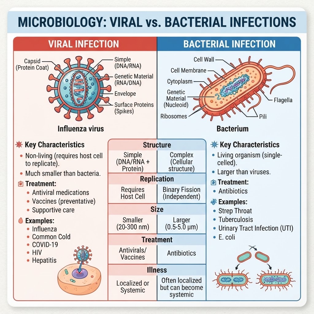 Viral vs. Bacterial Infections