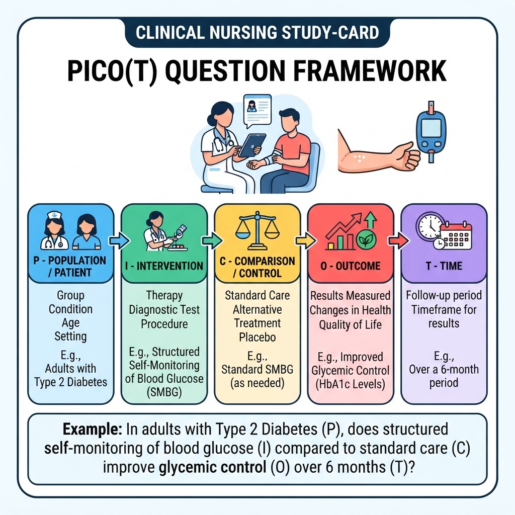 PICO(T) Question Framework