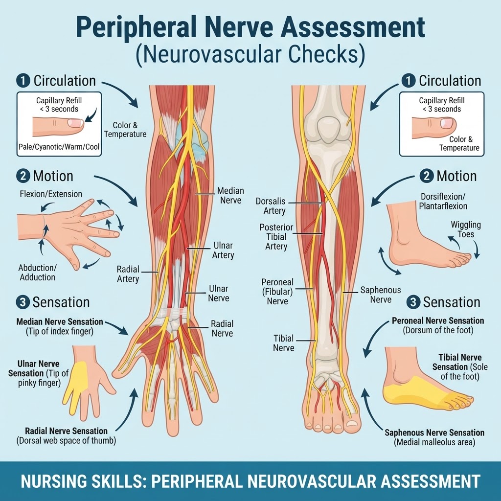 Peripheral Nerve Assessment (Neurovascular Checks)