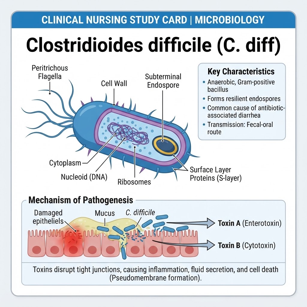 Clostridioides difficile (C. diff)