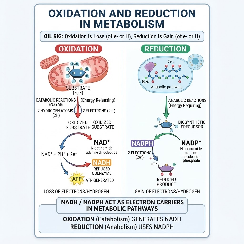 Oxidation and Reduction in Metabolism