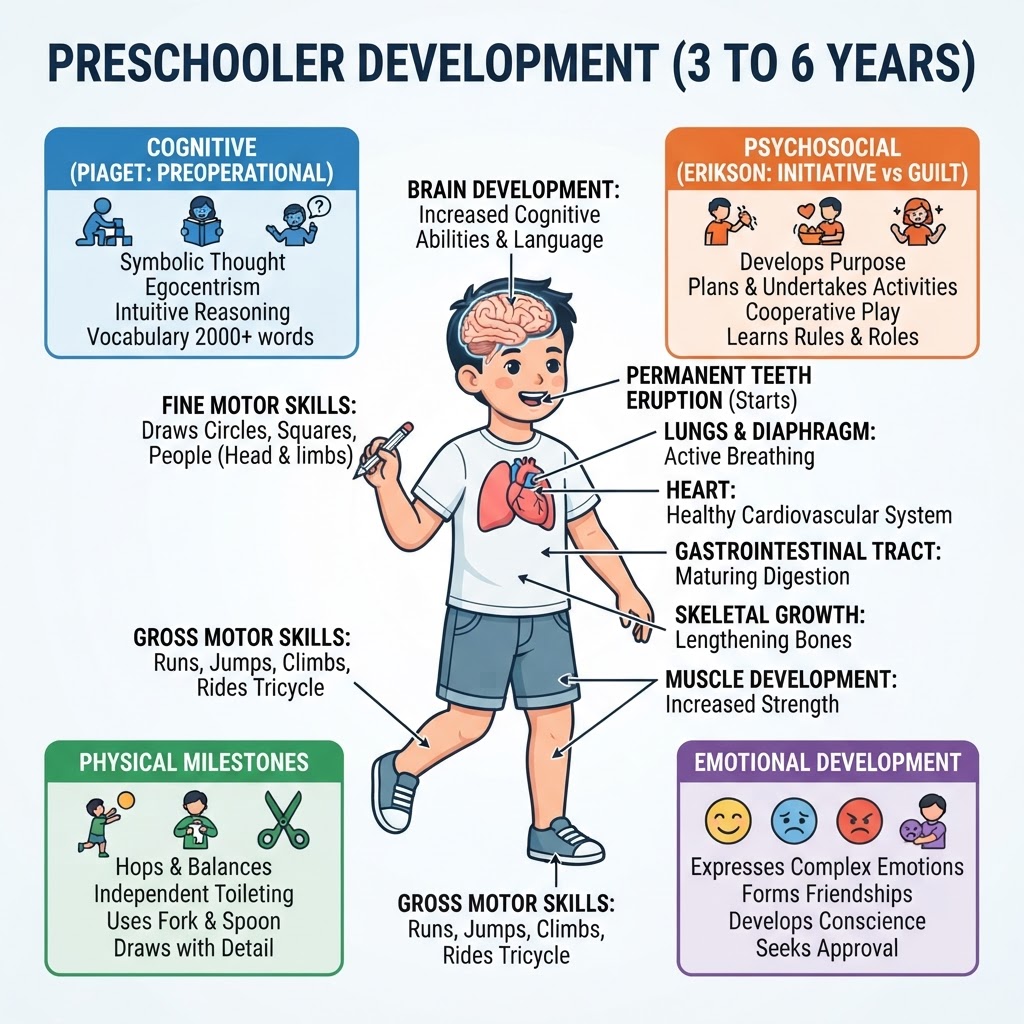 Preschooler Development (3 to 6 Years)