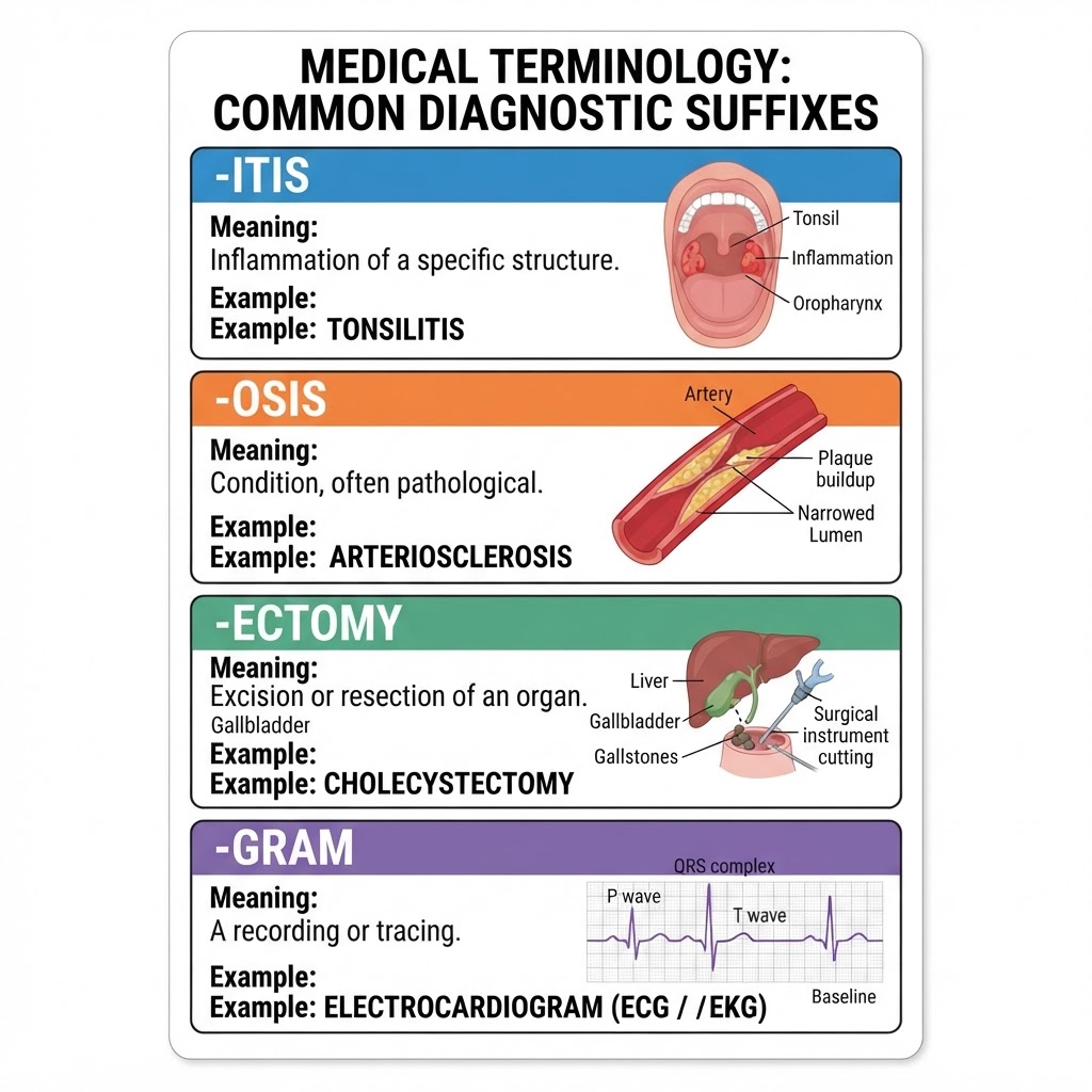Common Diagnostic Suffixes